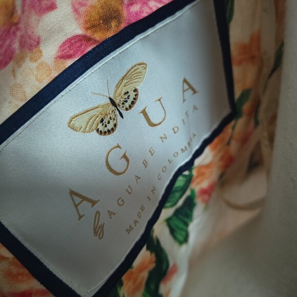 Agua By Agua Bendita lima jardiniera' floral-print linen maxi dress - Picture 14 of 15